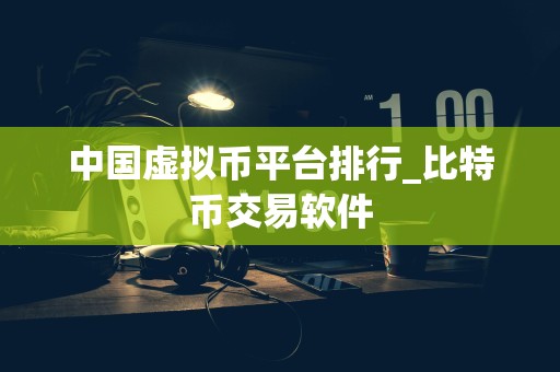 中国虚拟币平台排行_比特币交易软件